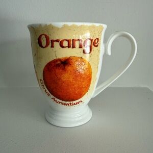 Orange Themed Ceramic Mug